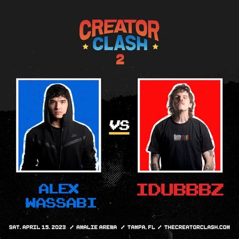 justaminx creator clash 2|Creator Clash 2 full fight card including iDubbbz vs Alex Wassabi